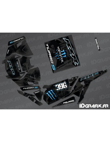 Kit de décoration Monstre Fàbrica Edició (Blau)- IDgrafix - Polaris RZR 1000 Turbo / Turbo S -idgrafix