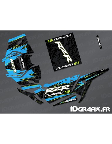 Kit de decoració Flash Edició (Blau)- IDgrafix - Polaris RZR 1000 Turbo / Turbo S -idgrafix