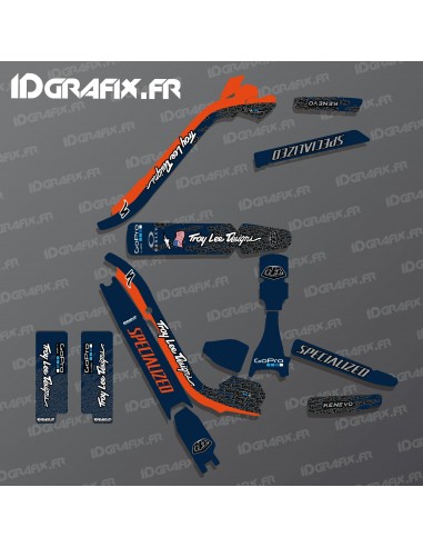 Kit deco Troy Lee Edición Completa (Azul/Naranja) - Especializado Kenevo