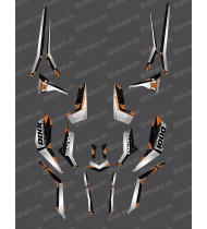 Kit de decoración de SpiderStar Gris/Naranja (Luz) - IDgrafix - Polaris Scrambler 850
