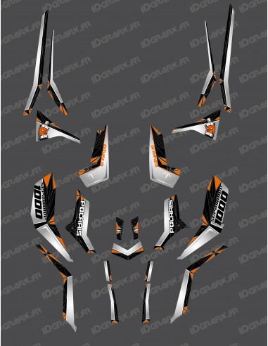 Kit dekor SpiderStar Grau/Orange (Light) - IDgrafix - Polaris Scrambler 850