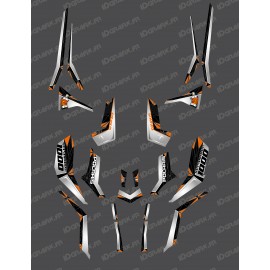Kit de decoración de SpiderStar Gris/Naranja (Luz) - IDgrafix - Polaris Scrambler 850