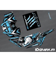 Kit decoration Wolf Edition (Blue)- IDgrafix - Polaris RZR 1000 Turbo / Turbo S
