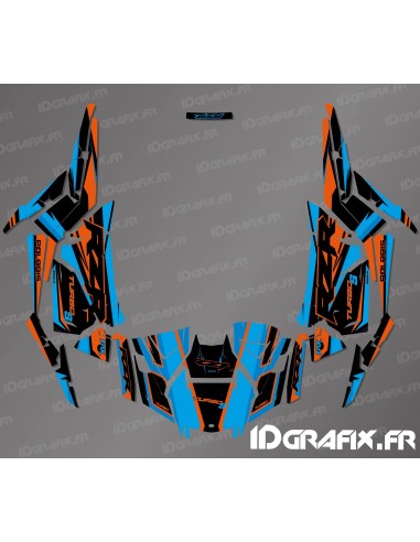 Kit de decoración de la Fábrica de Edición (Azul/Naranja)- IDgrafix - Polaris RZR 1000 Turbo / Turbo S