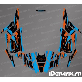 Kit de decoración de la Fábrica de Edición (Azul/Naranja)- IDgrafix - Polaris RZR 1000 Turbo / Turbo S -idgrafix