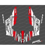 Kit décoration Titanium Edition (Blanc/Rouge)- IDgrafix - Polaris RZR RS1