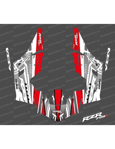 Kit décoration Titanium Edition (Blanc/Rouge)- IDgrafix - Polaris RZR RS1