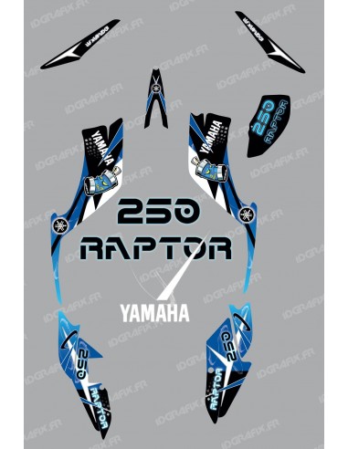Kit de decoración de Espacio Azul - IDgrafix - Yamaha Raptor 250