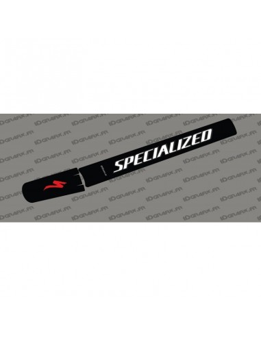 Sticker schutz-Rohr, Batterie - Black edition (Weiß/Rot) - Specialized Kenevo (nach 2020)