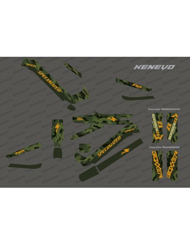 Kit-deco-Army Edition-Full (Grün) - Specialized Kenevo (nach 2020)