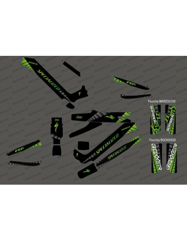 Kit déco GP Edition Full (Vert) - Specialized Kenevo (après 2020)