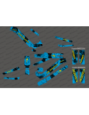 Kit déco Brush Edition Full (Bleu/Jaune) - Specialized Kenevo (après 2020)