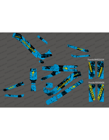 Kit deco Cepillo Edición Completa (Azul/Amarillo) - Especializado Kenevo (después de 2020)