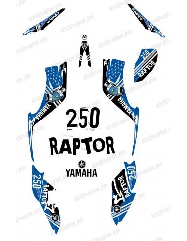 Kit décoration Street Bleu - IDgrafix - Yamaha 250 Raptor