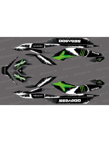 Kit décoration Monster Full Edition (Green) - for Seadoo GTI GTR