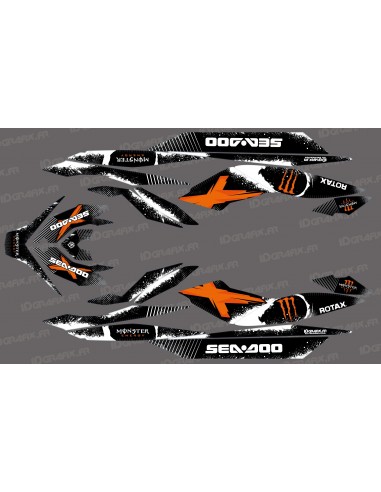 Kit décoration Monster Full Edition (Orange) - for Seadoo GTI GTR