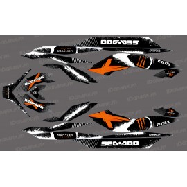 Kit décoration Monster Full Edition (Orange) - for Seadoo GTI GTR - IDgrafix