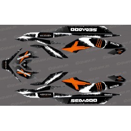 Kit décoration Monster Full Edition (Orange) - pour Seadoo GTI-GTR-idgrafix