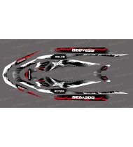 Kit de décoration Monstre Splash de Vermell per Seadoo RXT 260 / 300 (S3 buc) -idgrafix
