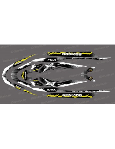 Kit décoration Monster Splash Yellow for Seadoo RXT 260 / 300 (S3 hull)