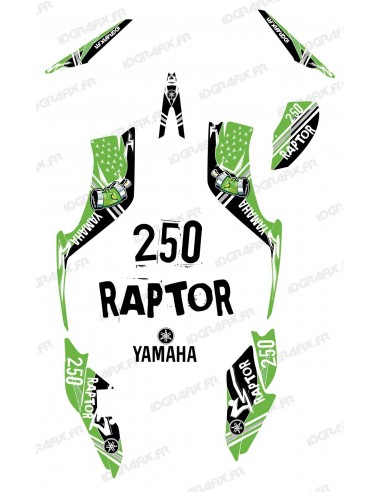 Kit décoration Street Vert - IDgrafix - Yamaha 250 Raptor
