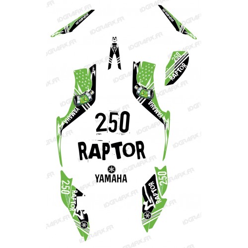Kit dekor Street Grün - IDgrafix - Yamaha 250 Raptor