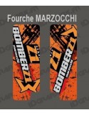 Pegatinas De Protección Tenedor De Cepillo (Naranja) - Marzocchi Bomber