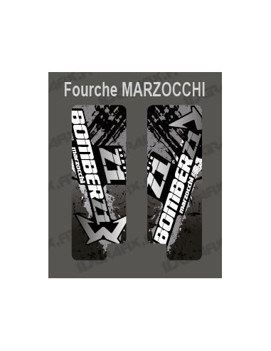 Stickers Protection Fork Brush (Grey) Marzocchi Bomber