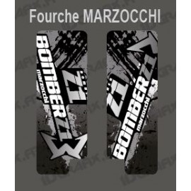 Pegatinas De Protección Tenedor De Cepillo (Gris) Marzocchi Bomber -idgrafix