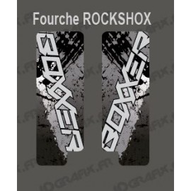 Sticker Schutz-Gabel, Pinsel (Grau) RockShox Boxxer-idgrafix