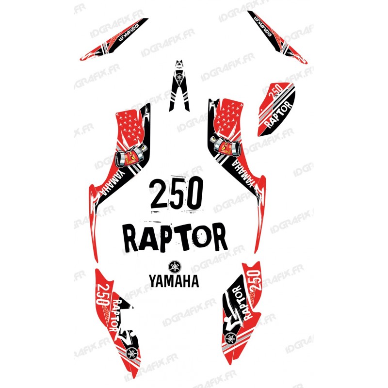 Kit décoration Street Rouge - IDgrafix - Yamaha 250 Raptor - Idgrafix