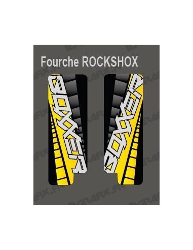 Stickers Protection Fourche GP (Jaune) RockShox Boxxer