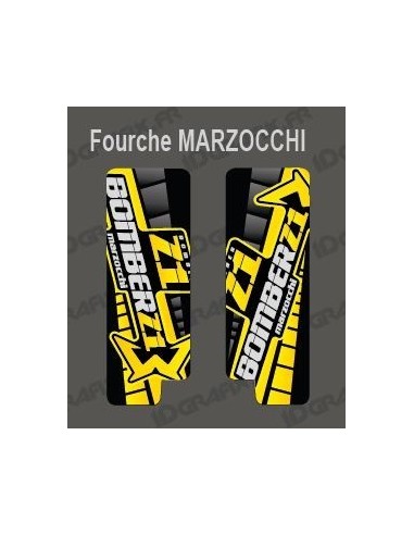 Stickers Protection Fork GP (Yellow), Marzocchi Bomber