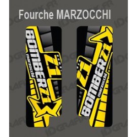 Stickers Protection Fork GP (Yellow), Marzocchi Bomber - IDgrafix