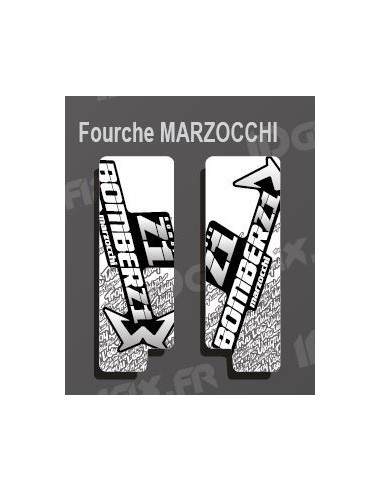 Stickers Protection Fourche TroyLee (Blanc) Marzocchi Bomber