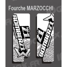 Stickers Protection Fourche TroyLee (Blanc) Marzocchi Bomber-idgrafix