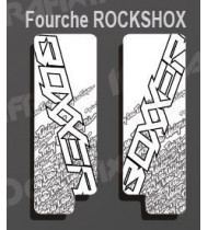 Stickers Protection Fourche Troylee (Blanc) RockShox Boxxer