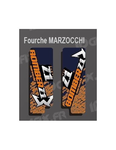 Stickers Protection Fourche TroyLee (Bleu) Marzocchi Bomber