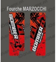 Adesivi Protezione Forcella Pennello (Rosso) - Forcella Marzocchi Bomber