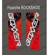Stickers Protection Fork Brush (Red) - RockShox Boxxer