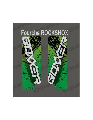 Stickers Protection Fork Brush (Green) RockShox Boxxer