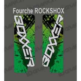 Stickers Protection Fourche Brush (Vert) RockShox Boxxer-idgrafix