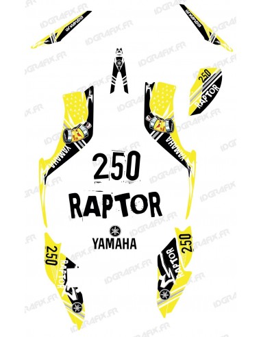 Kit de decoración de la Calle de color Amarillo - IDgrafix - Yamaha Raptor 250