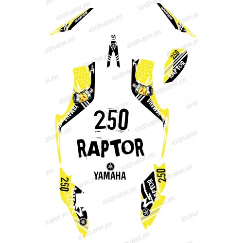 Kit decoration Street Yellow - IDgrafix - Yamaha 250 Raptor