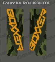 Adesivi Protezione Forcella Camo (Verde) RockShox Boxxer