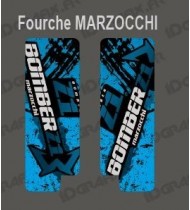 Adesivi Protezione Forcella Pennello (Blu) - Forcella Marzocchi Bomber