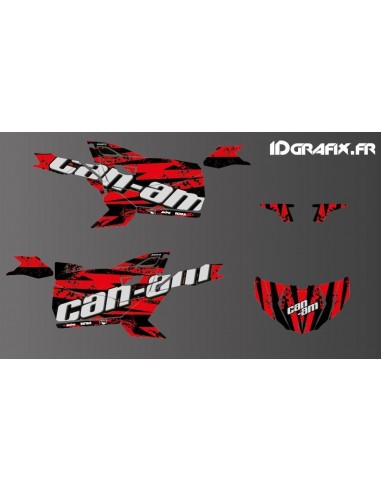 Kit de decoración de Salpicaduras de Edición (Rojo) - Idgrafix - Can Am Maverick DEPORTE