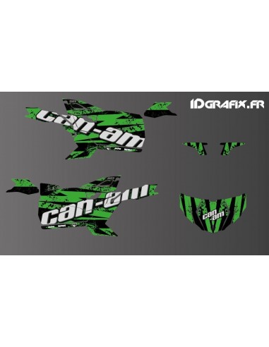 Kit de decoración de Salpicaduras de Edición (Verde) - Idgrafix - Can Am Maverick DEPORTE