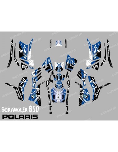 Kit décoration Street Bleu (Full) - IDgrafix - Polaris 850/1000 Scrambler