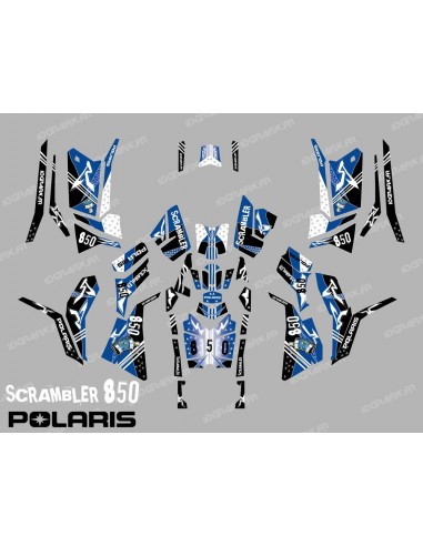 Kit de decoració Carrer Blava (Complet) - IDgrafix - Polaris 850/1000 Scrambler